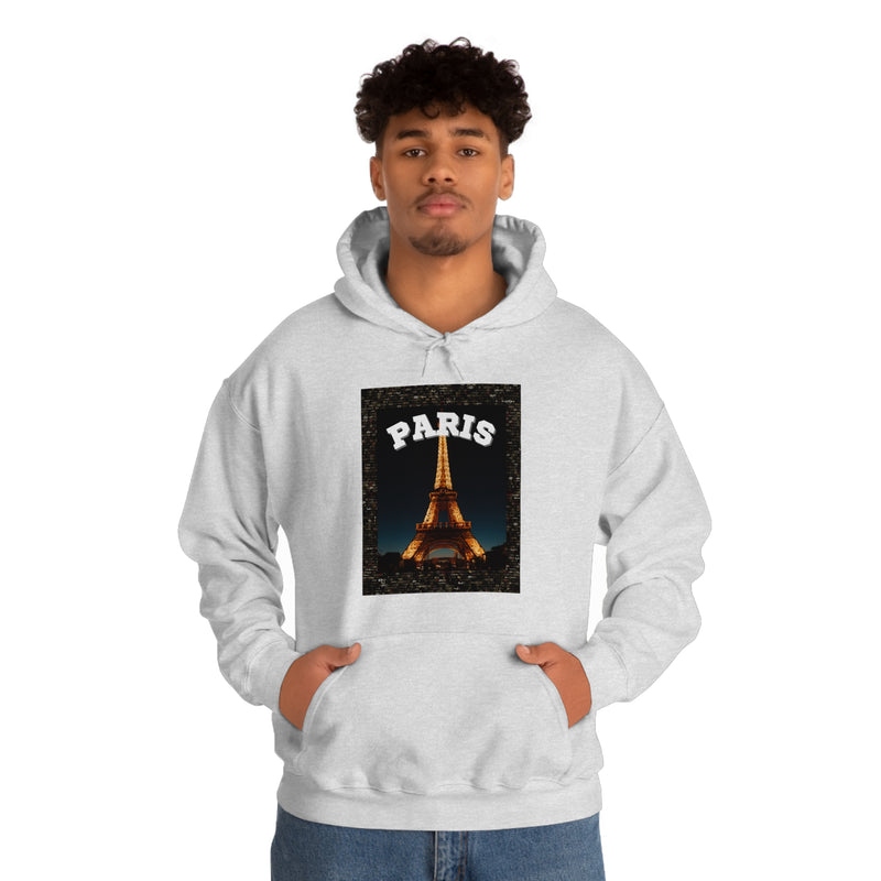 Paris At Night -Unisex Heavy Blend Hooded Sweatshirt (VARIETY OF COLORS)