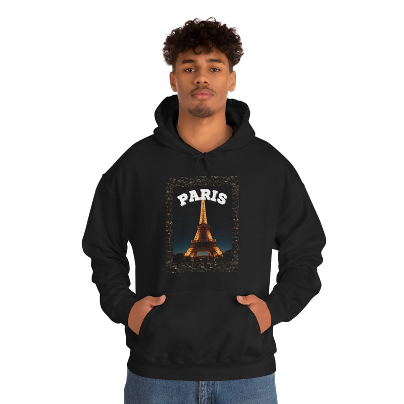 Paris At Night -Unisex Heavy Blend Hooded Sweatshirt (VARIETY OF COLORS)