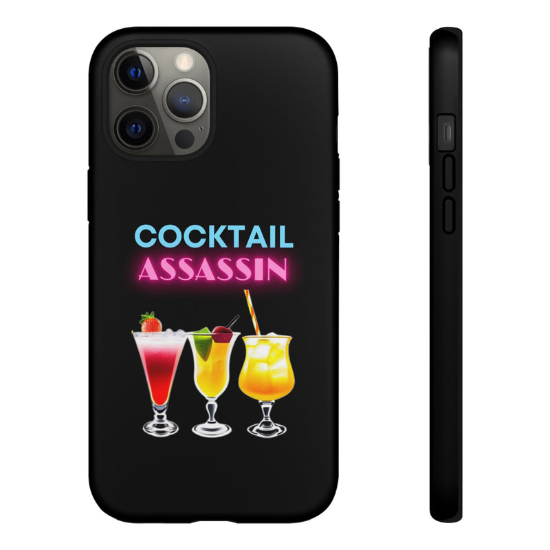 COCKTAIL ASSASSIN-Tough Phone Cases - Fits Most Phone Sizes!! (PURPLE)