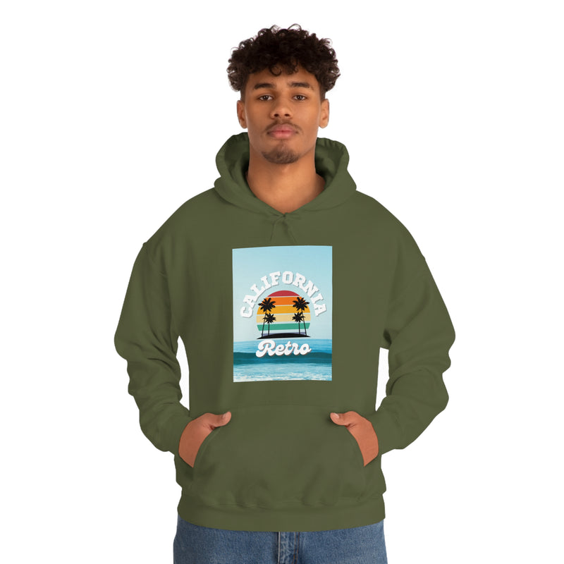 California Retro -Unisex Heavy Blend Hooded Sweatshirt (VARIETY OF COLORS)