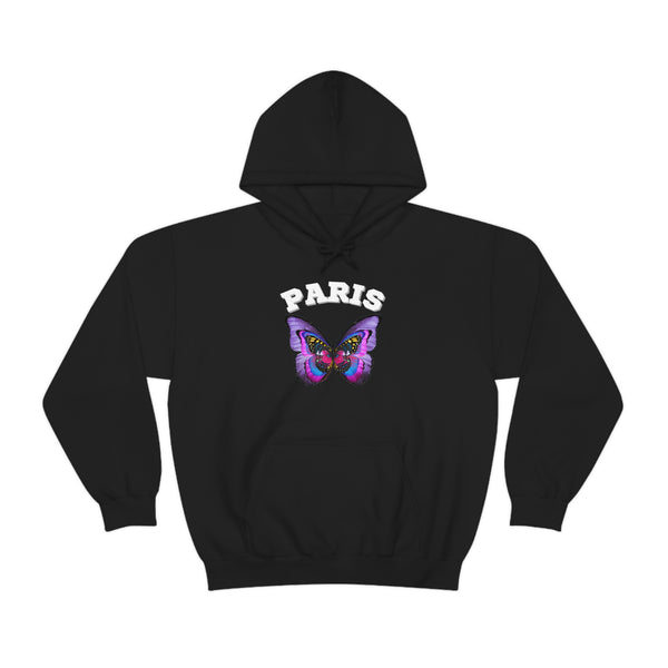 PARIS BUTTERFLY-Unisex Heavy Blend Hooded Sweatshirt (VARIETY OF COLORS)