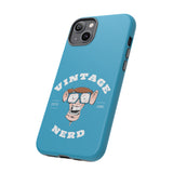 VINTAGE NERD-Tough Phone Cases - Fits Most Phone Sizes!! (TURQUOISE)