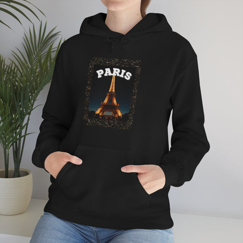 Paris At Night -Unisex Heavy Blend Hooded Sweatshirt (VARIETY OF COLORS)