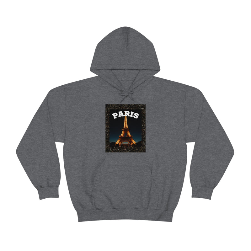 Paris At Night -Unisex Heavy Blend Hooded Sweatshirt (VARIETY OF COLORS)