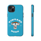 VINTAGE NERD-Tough Phone Cases - Fits Most Phone Sizes!! (TURQUOISE)