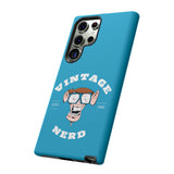 VINTAGE NERD-Tough Phone Cases - Fits Most Phone Sizes!! (TURQUOISE)