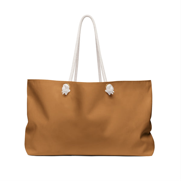 COLLEGE CULTURE- Weekender Bag (LIGHT BROWN)