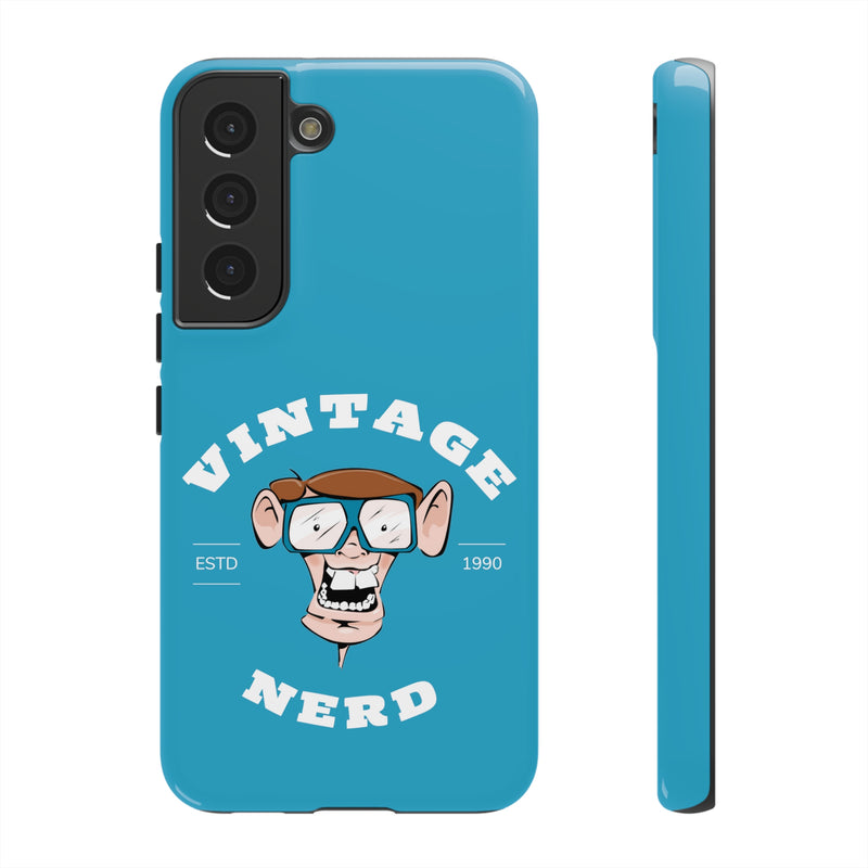 VINTAGE NERD-Tough Phone Cases - Fits Most Phone Sizes!! (TURQUOISE)