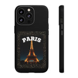 PARIS AT NIGHT- Tough Phone Cases - Fits Most Phone Sizes!! (BLACK)