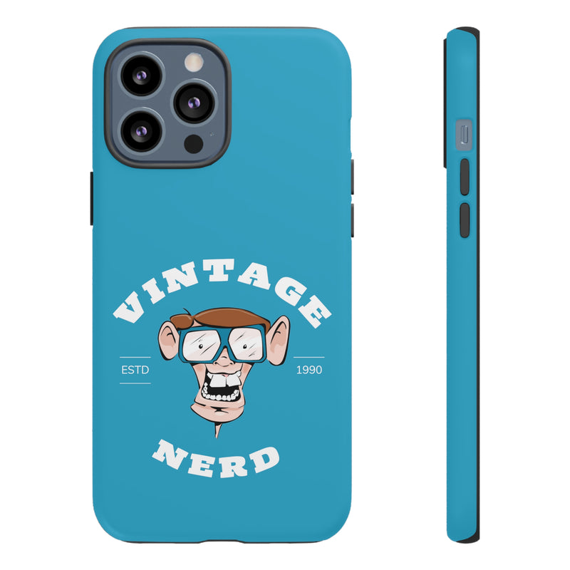 VINTAGE NERD-Tough Phone Cases - Fits Most Phone Sizes!! (TURQUOISE)