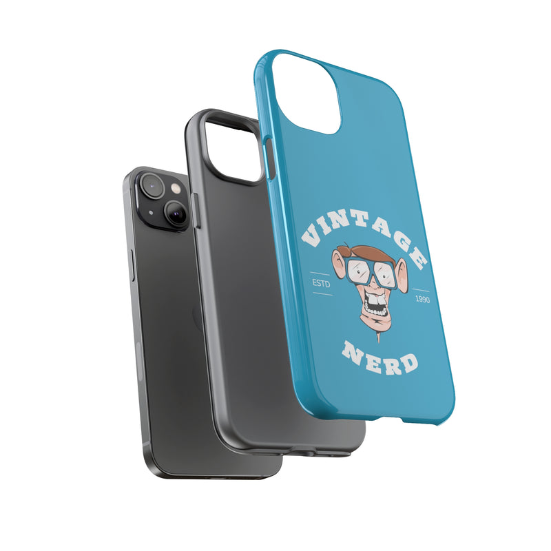 VINTAGE NERD-Tough Phone Cases - Fits Most Phone Sizes!! (TURQUOISE)