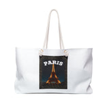 Paris At Night- Weekender Bag (WHITE)