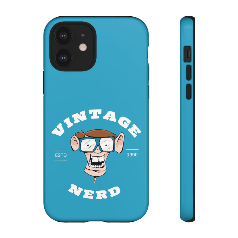 VINTAGE NERD-Tough Phone Cases - Fits Most Phone Sizes!! (TURQUOISE)