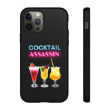 COCKTAIL ASSASSIN-Tough Phone Cases - Fits Most Phone Sizes!! (PURPLE)