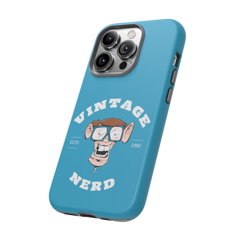 VINTAGE NERD-Tough Phone Cases - Fits Most Phone Sizes!! (TURQUOISE)