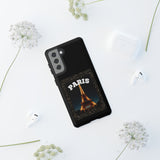 PARIS AT NIGHT- Tough Phone Cases - Fits Most Phone Sizes!! (BLACK)