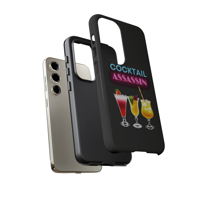 COCKTAIL ASSASSIN-Tough Phone Cases - Fits Most Phone Sizes!! (PURPLE)