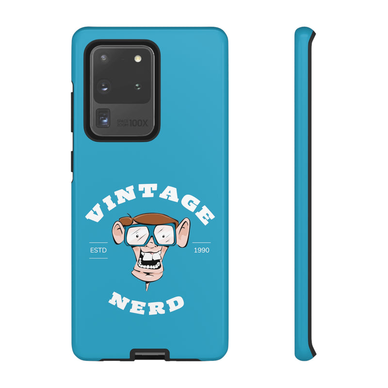 VINTAGE NERD-Tough Phone Cases - Fits Most Phone Sizes!! (TURQUOISE)