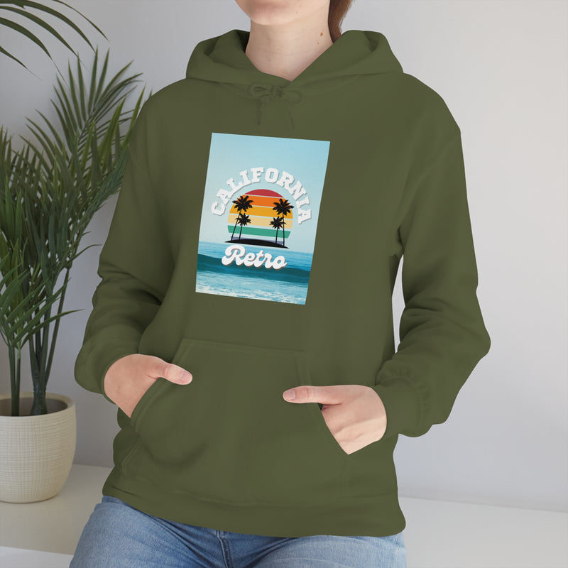 California Retro -Unisex Heavy Blend Hooded Sweatshirt (VARIETY OF COLORS)