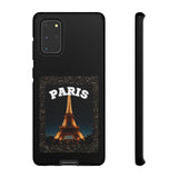 PARIS AT NIGHT- Tough Phone Cases - Fits Most Phone Sizes!! (BLACK)