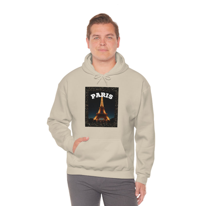 Paris At Night -Unisex Heavy Blend Hooded Sweatshirt (VARIETY OF COLORS)