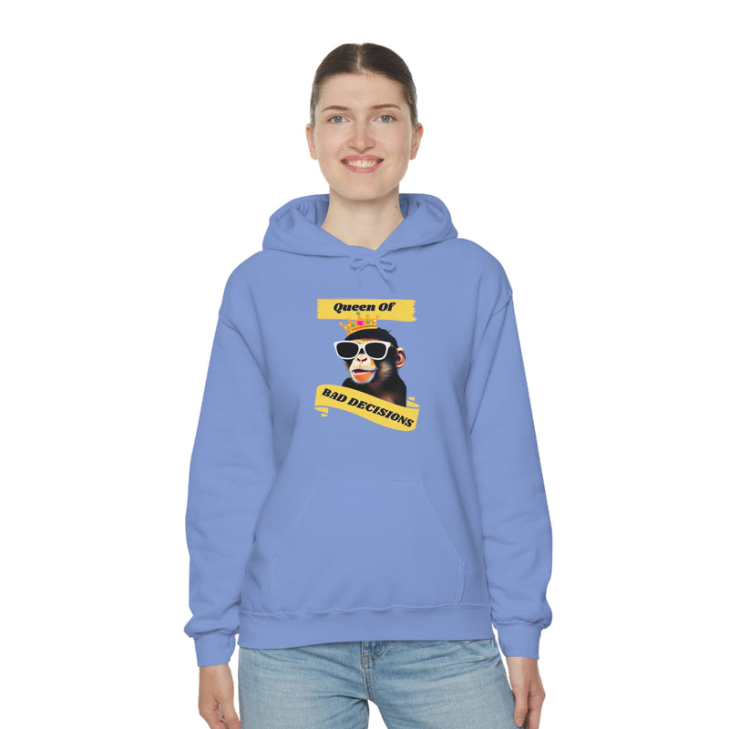 QUEEN OF BAD DECISIONS -Unisex Heavy Blend Hooded Sweatshirt (VARIETY OF COLORS)