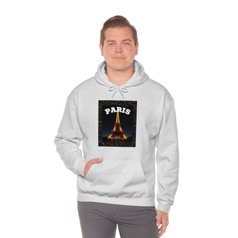 Paris At Night -Unisex Heavy Blend Hooded Sweatshirt (VARIETY OF COLORS)