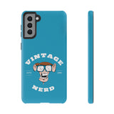 VINTAGE NERD-Tough Phone Cases - Fits Most Phone Sizes!! (TURQUOISE)