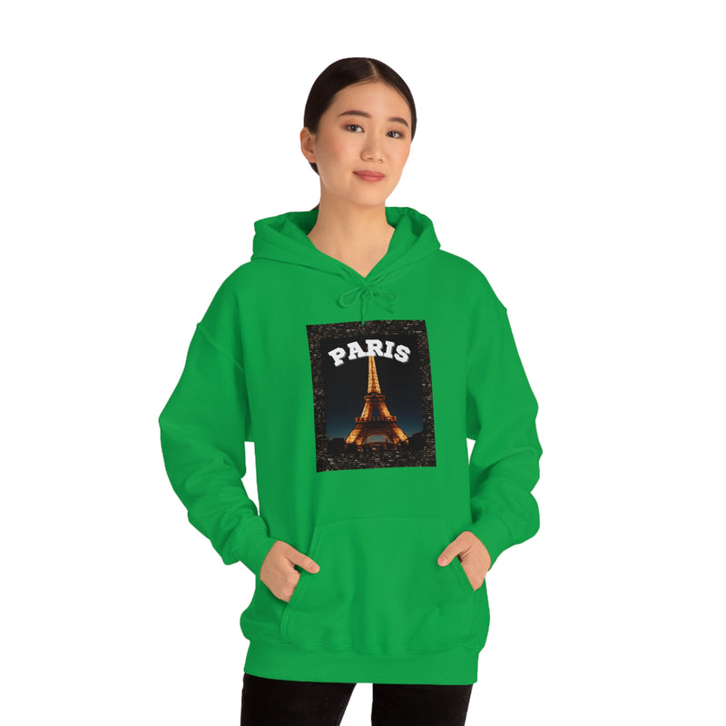 Paris At Night -Unisex Heavy Blend Hooded Sweatshirt (VARIETY OF COLORS)