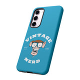 VINTAGE NERD-Tough Phone Cases - Fits Most Phone Sizes!! (TURQUOISE)