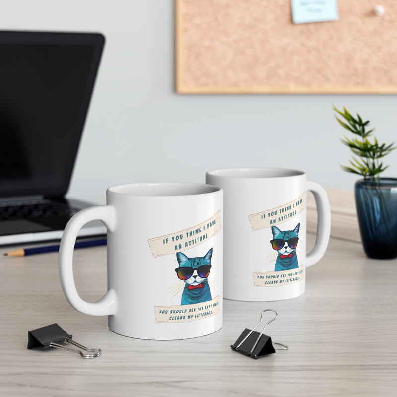 Cat Print Ceramic Mug 