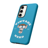 VINTAGE NERD-Tough Phone Cases - Fits Most Phone Sizes!! (TURQUOISE)